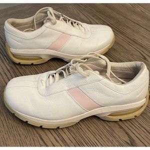 NIKE AIR 041012 PA2 White Pink Suede Leather Golf Shoes womens SIZE 8.5
